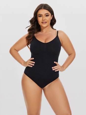 Seamless Shapewear Bodysuit With Adjustable Straps
