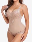 Lace Trim Body Shaper Bodysuit