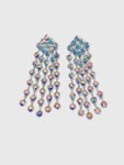 Tassel Crystal & Tassel Drop Earring Stud