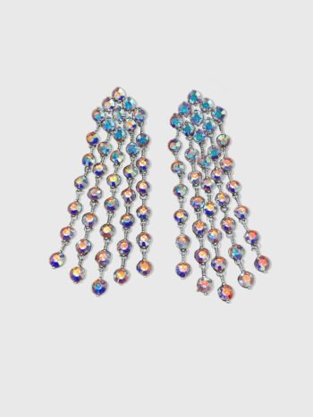 Tassel Crystal & Tassel Drop Earring Stud