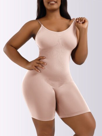 Seamless Shapewear Solid Yoga Bodysuit