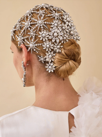Starlet Pearl and Crystal Petite Comb