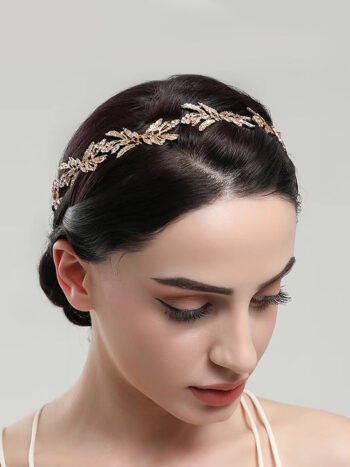 Leaf Headpieces Gold Bride Flower Girl Bridal Headband