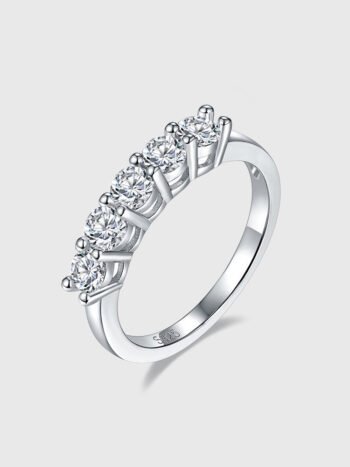 Sterling Silver 925 D Color Moissanite For Women's Ring