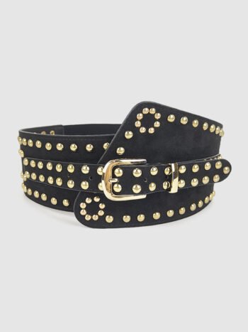Studded Decor Wide Belt