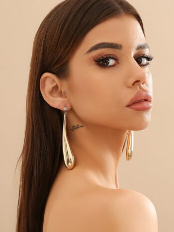 Elegant Waterdrop Pendant Necklace & Earrings