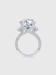 Round Brilliant Moissanite 3-Stone Ring